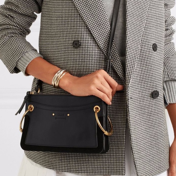 Chloe Handbags - Chloe Roy Mini Leather/Suede Double-Zip Bag